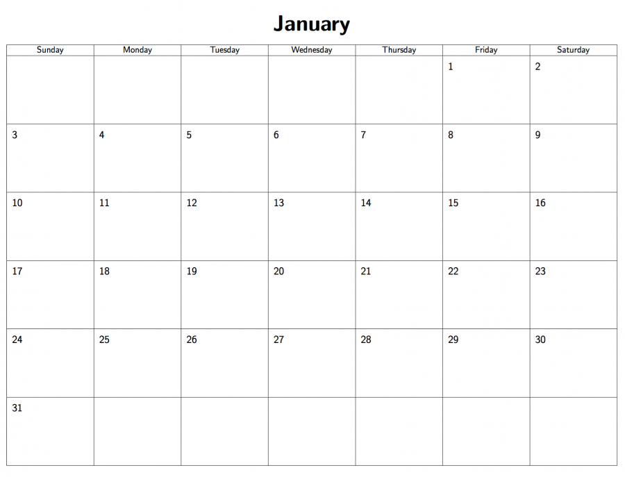 » LaTeX Calendar Generator