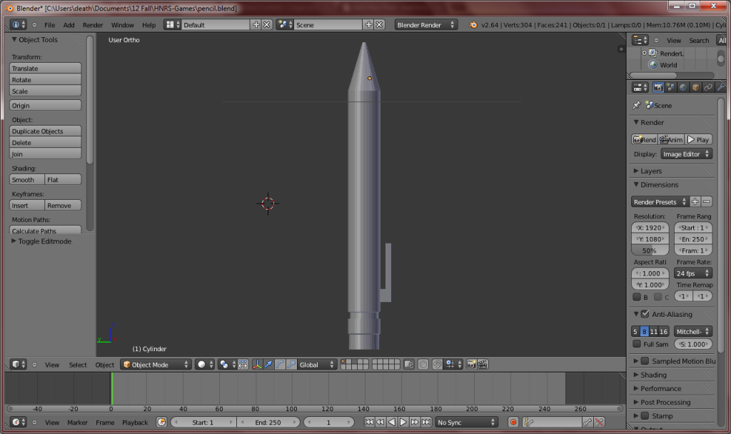 » Joel Blender Model Pencil